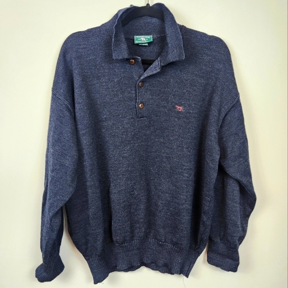 Rodd & Gunn 100% Wool Long Sleeve Polo Sweater Size M Heritage Old Money Preppy - Picture 2 of 15